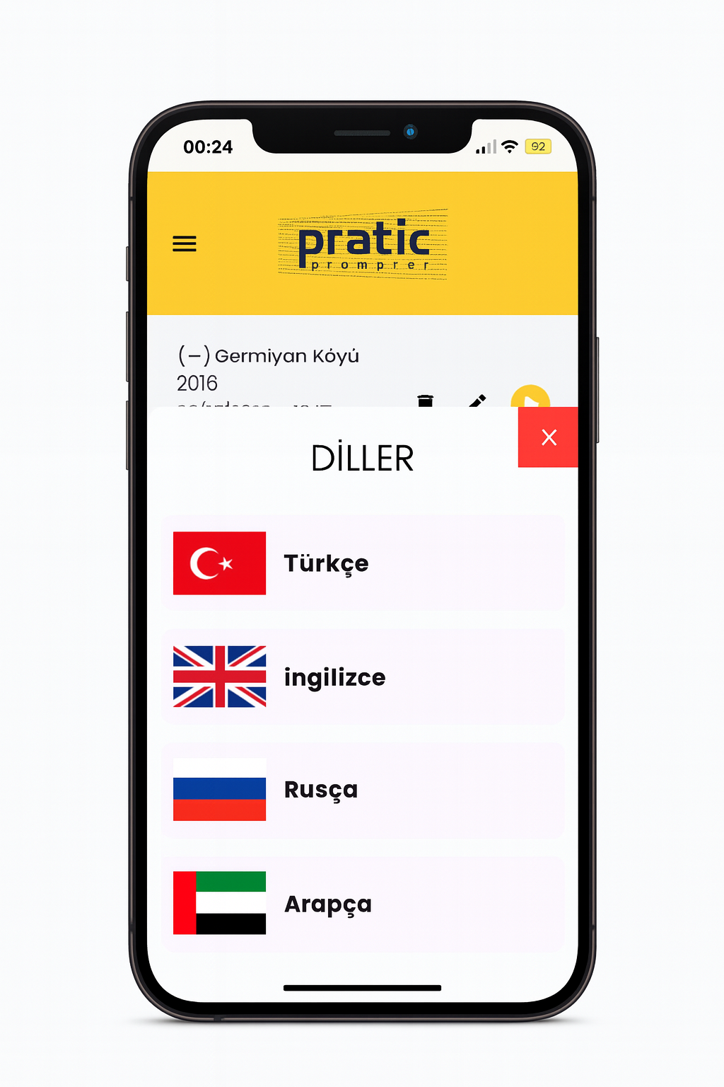 Çok Dilli Menü Desteği